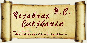 Mijobrat Čuljković vizit kartica